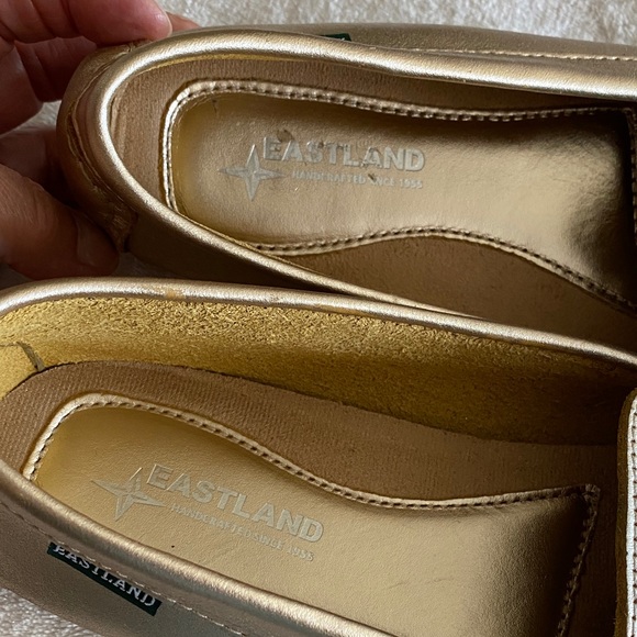 Eastland Metallic Gold Loafers - Picture 7 of 8